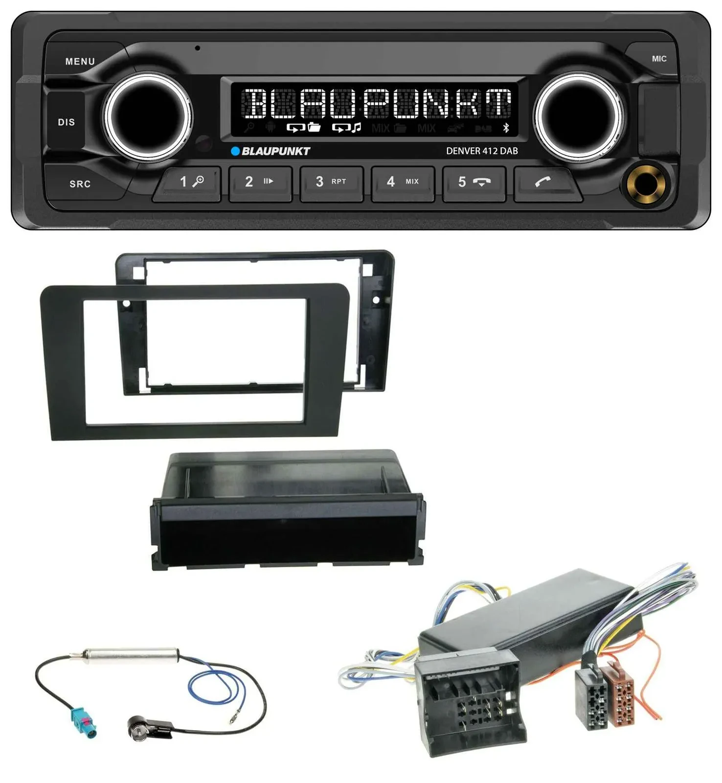 Blaupunkt Bluetooth DAB MP3 USB Autoradio für Audi A3 06-12 8P Symphony Bose Akt