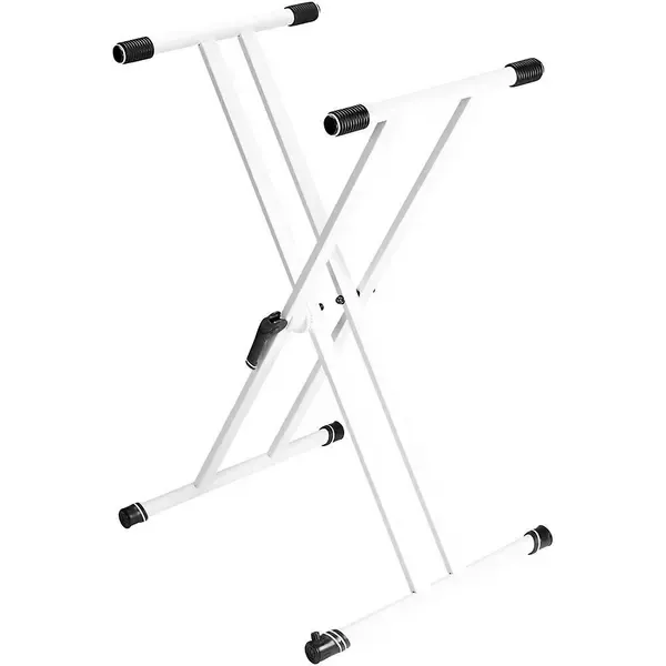 Стойка для клавишных Gravity Stands Double X-Braced Keyboard Stand - White