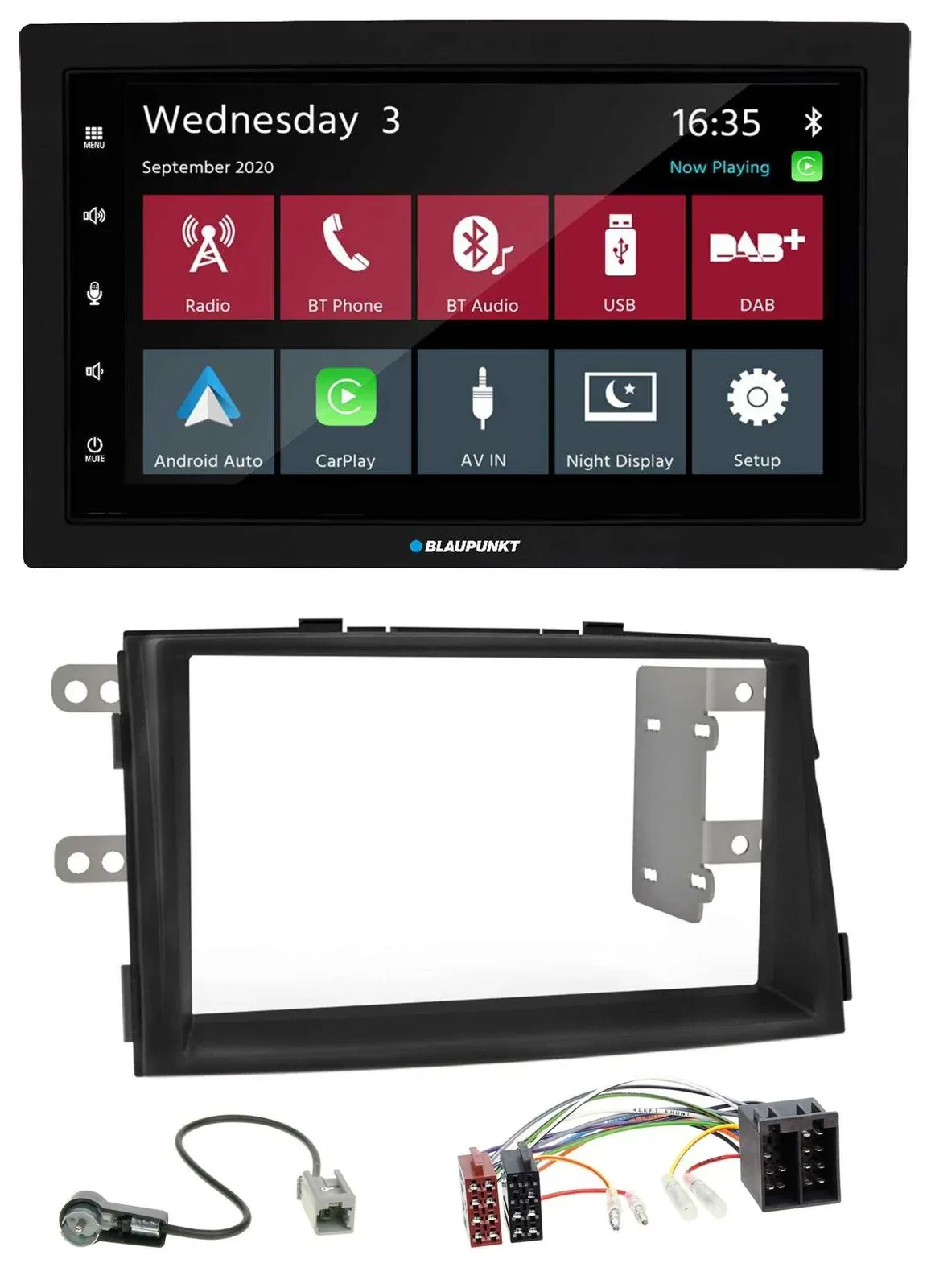 Blaupunkt 2DIN MP3 USB Bluetooth DAB Autoradio für Kia Sorento II XM 2009-2012