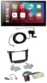 Pioneer USB Bluetooth DAB MP3 2DIN Autoradio für Hyundai I30 (ab 2017)