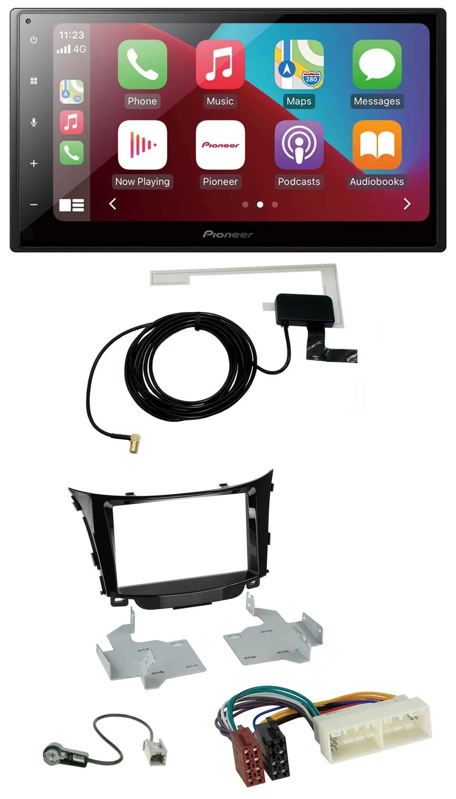 Pioneer USB Bluetooth DAB MP3 2DIN Autoradio für Hyundai I30 (ab 2017)