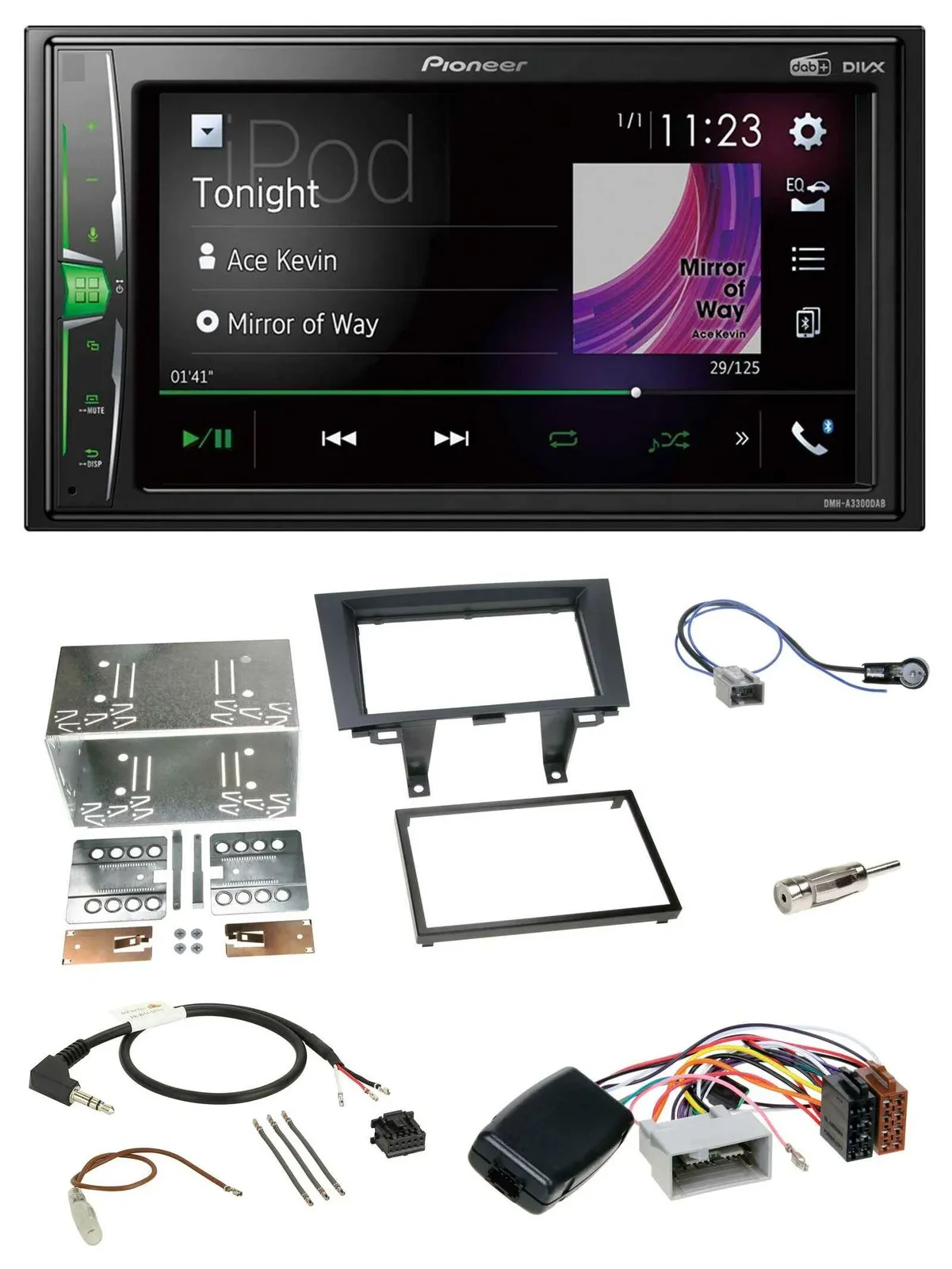 Pioneer 2DIN Lenkrad DAB USB Bluetooth Autoradio für Honda CRV 2006-2012