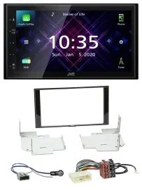 JVC DAB 2DIN MP3 Bluetooth USB Autoradio für Nissan Micra Note ab 2013