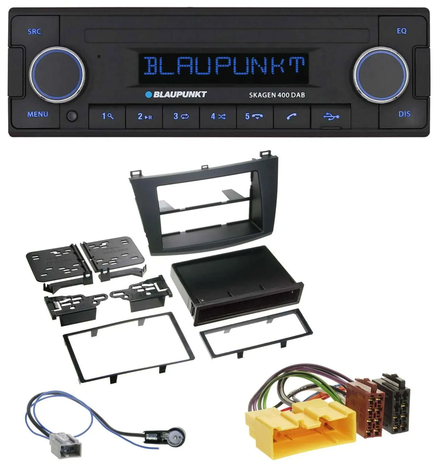 Blaupunkt DAB USB Bluetooth MP3 Autoradio für Mazda 3 (ab 2009)