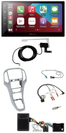 Автомагнитола Pioneer 2DIN USB Bluetooth DAB для Opel Astra J (с 2009), поддержка кнопок на руле