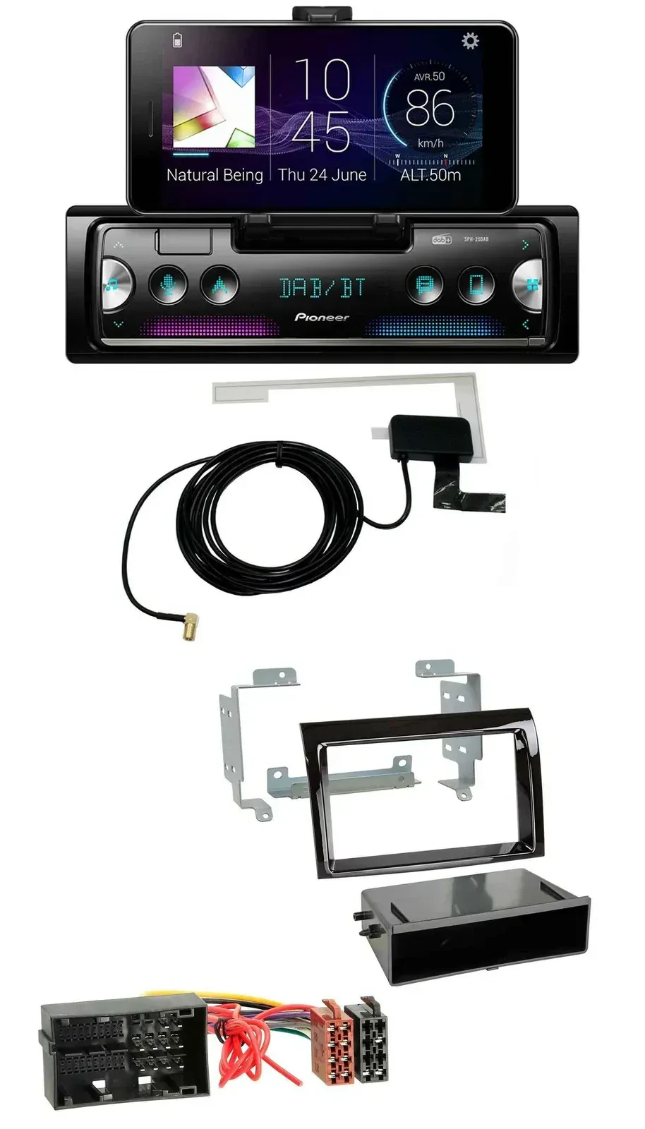 Автомагнитола для Citroen Jumper / Fiat Ducato 2014–2021 Pioneer DAB, Bluetooth, MP3, USB