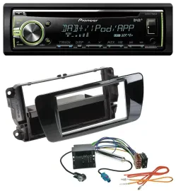 Pioneer DAB USB MP3 AUX CD Autoradio für Seat Ibiza ab 08 Klavierlack schwarz