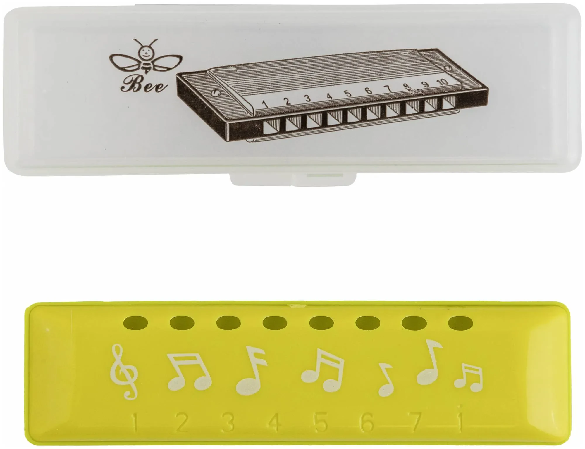 Губная гармошка BEE DF8A Green детская зеленая