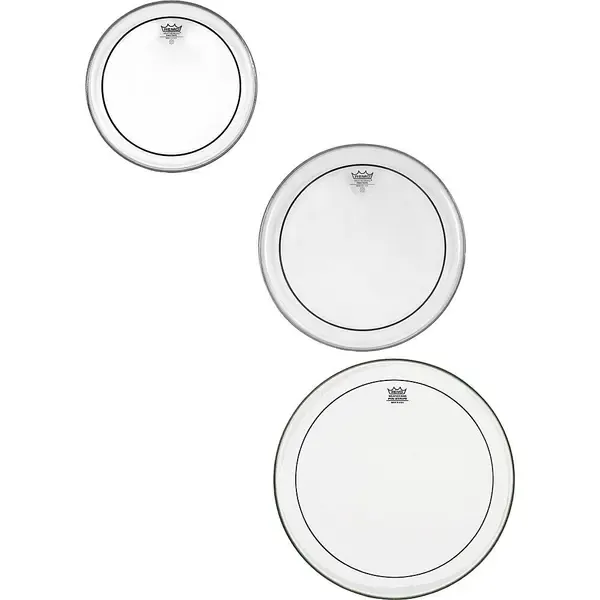 Набор пластиков для барабанов Remo Pinstripe Clear Rock Tom Drumhead Pack