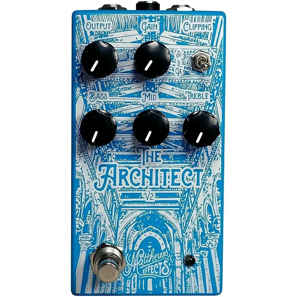 Педаль эффектов для электрогитары Matthews Effects Architect v2 Foundational Overdrive Effects Pedal