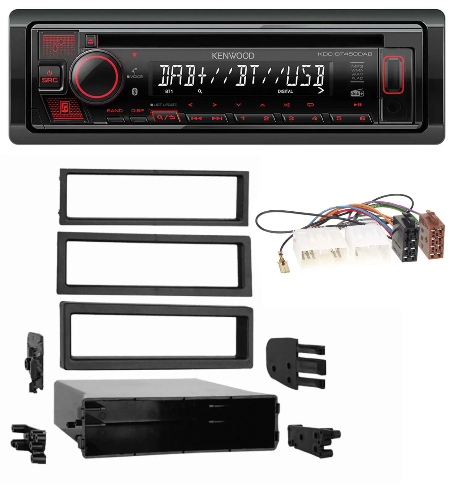 Автомагнитола для Mazda 929 (1973–1995) Kenwood CD/MP3 USB Bluetooth DAB