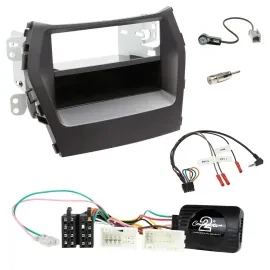 Radioset Lenkradadapter DIN Autoradio für Hyundai Santa Fe ab 2012 schwarz