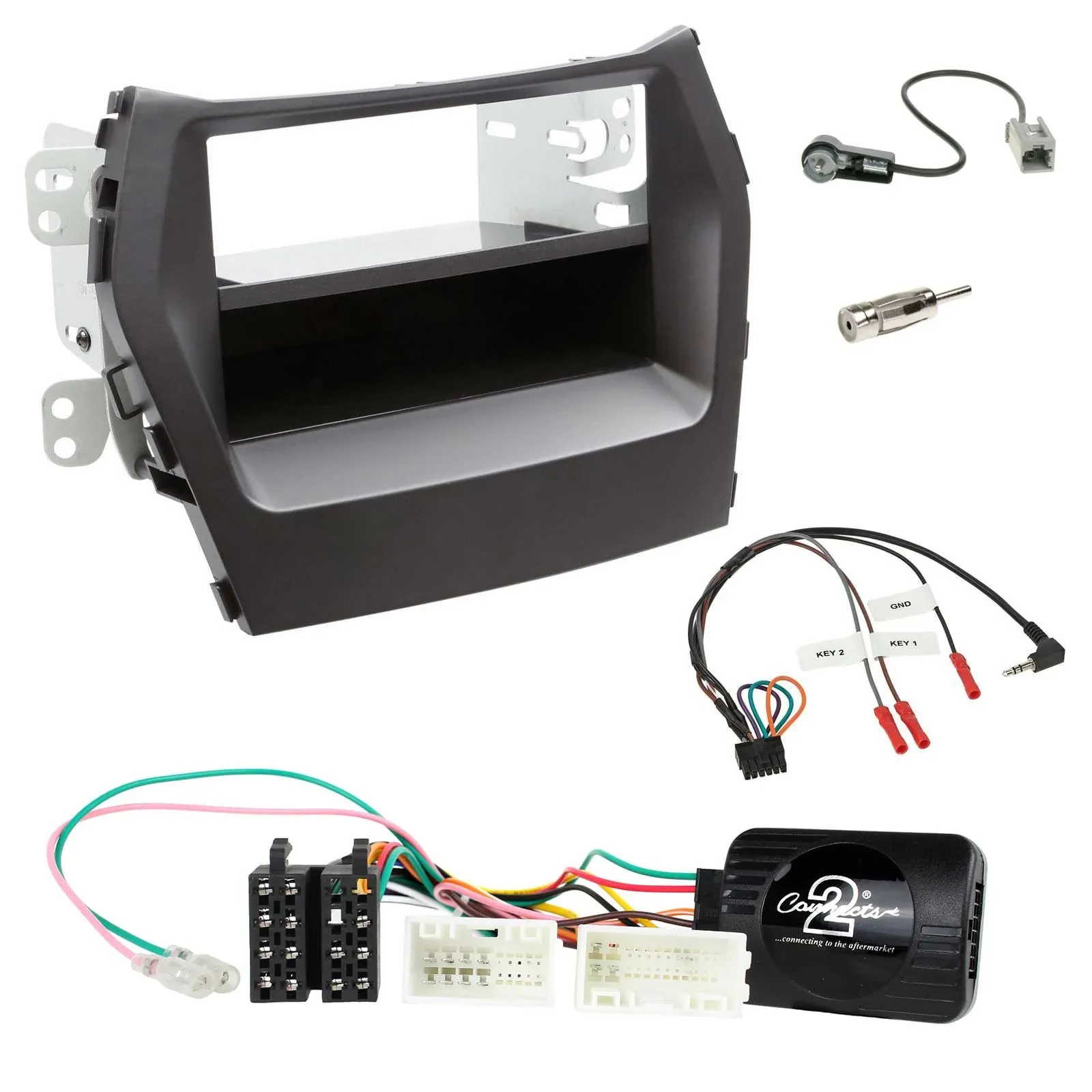 Radioset Lenkradadapter DIN Autoradio für Hyundai Santa Fe ab 2012 schwarz