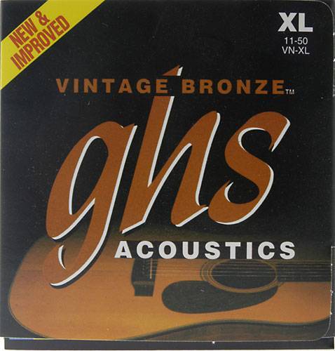 Струны для акустической гитары GHS VN-XL 11-50, бронза