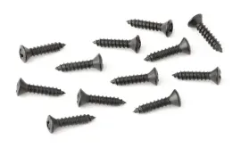 Genuine Fender Battery Cover Mounting Screws, Deluxe Series Basses, 4x1/2 Black