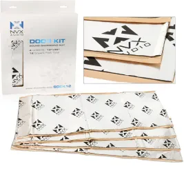 NVX SDDK12 12 Sq ft. of 4-Door Kit Sound Damping Material (4 12" x 36" Sheets)