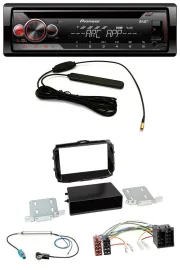 Pioneer CD USB AUX DAB MP3 Autoradio für Alfa Giulietta ab 2013 ISO piano-schwar