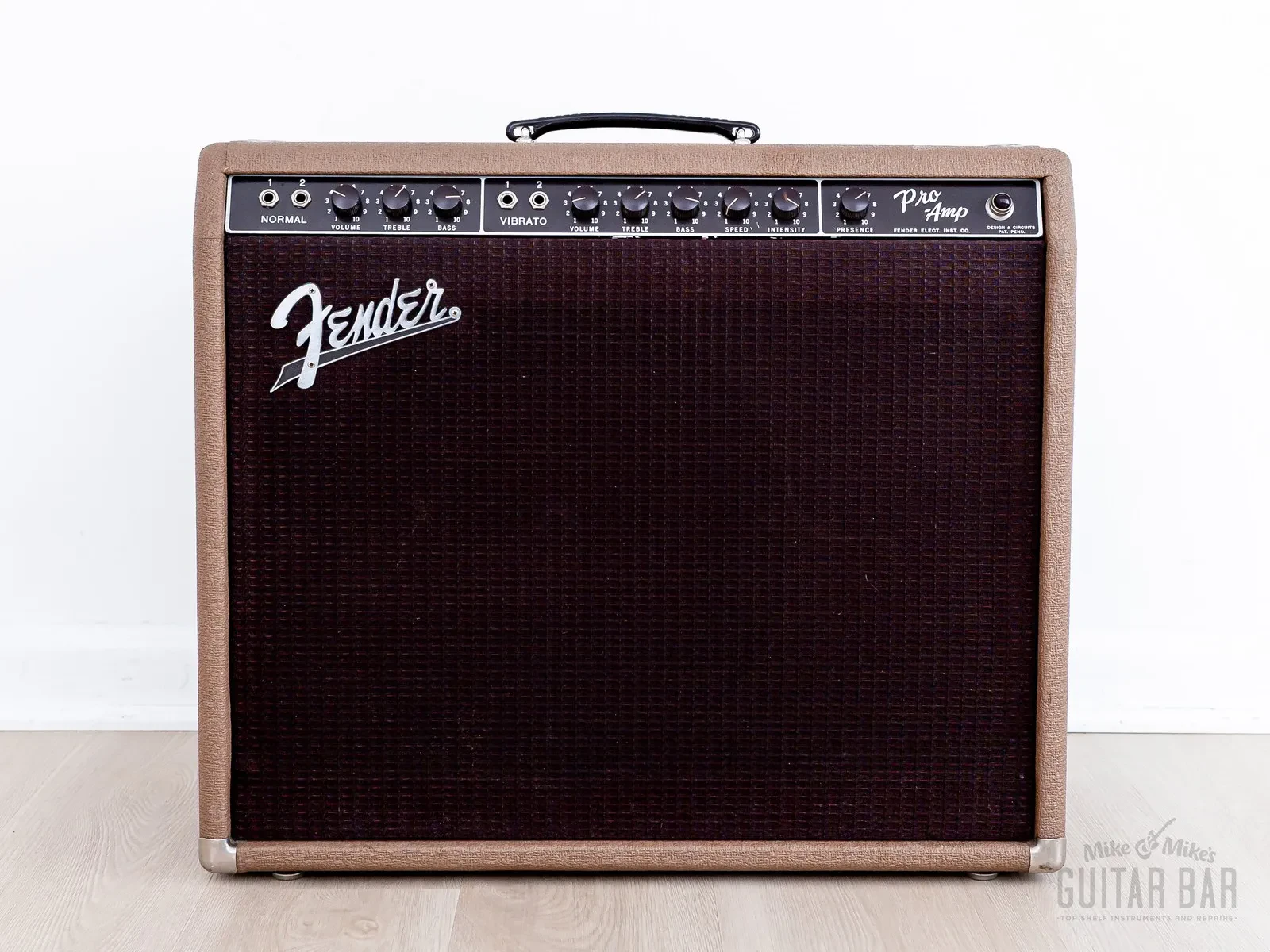 1961 Fender Pro Brown Panel Pre-CBS Vintage Tube Amp 1x15 w/ Jensen P15N