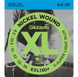 Струны для электрогитары D'Addario EXL130+ Extra-Super Light Plus 8,5-39