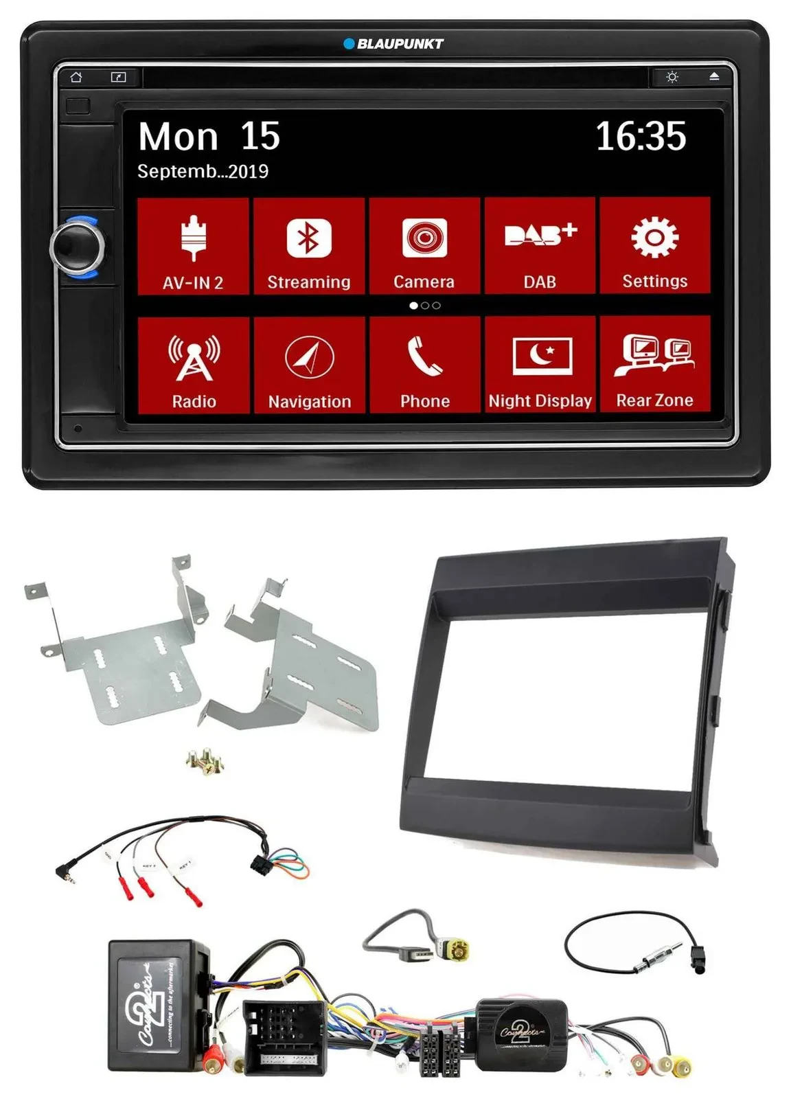 Blaupunkt Lenkrad DAB TMC 2DIN USB Bluetooth Navigation für Porsche Cayenne MOST