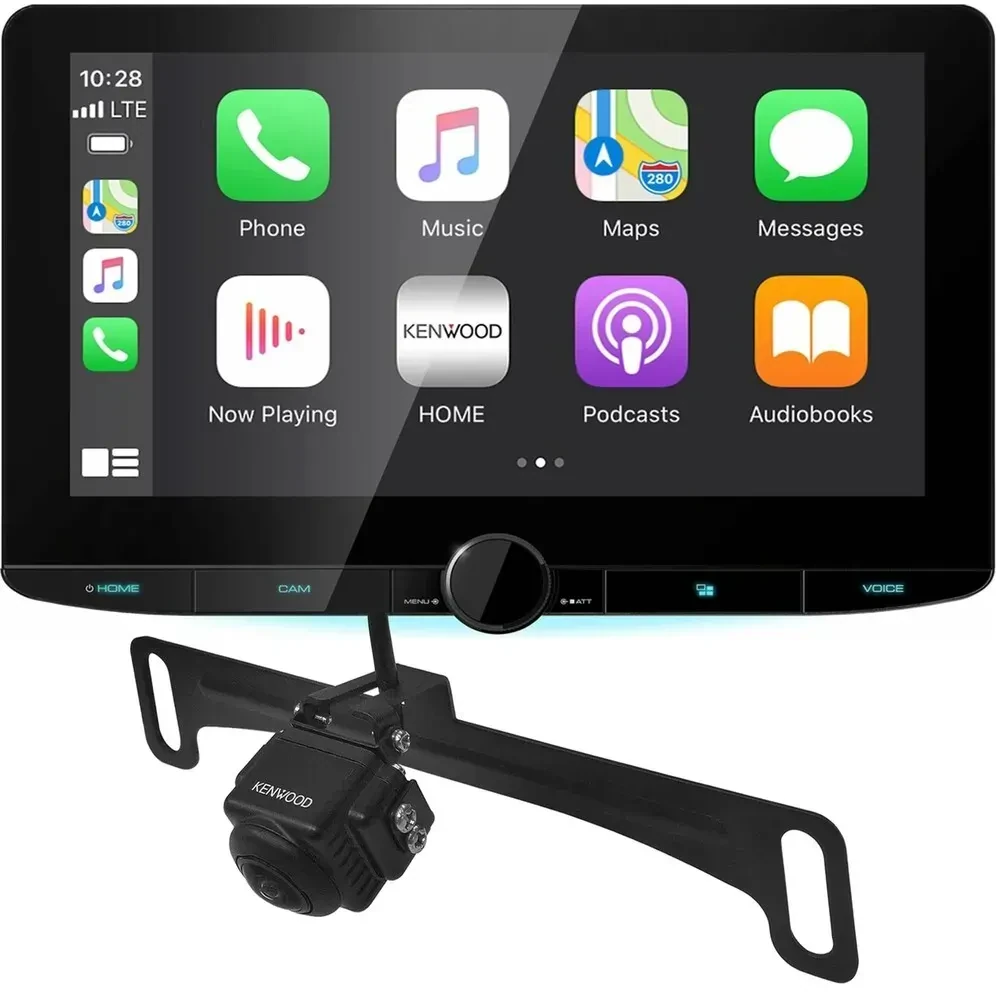 Автомагнитола Kenwood DMX1037S 10.1" Touchscreen с камерой заднего вида 180° (набор)