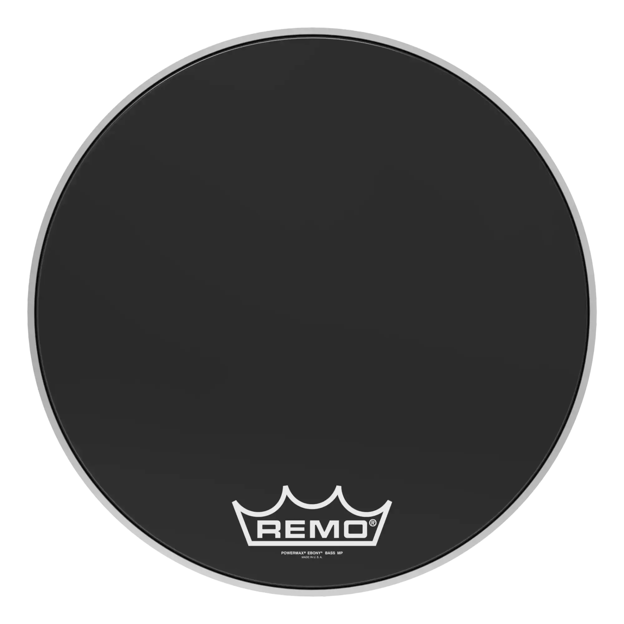 Пластик для барабана Remo 20" Powermax Ebony Crimplock