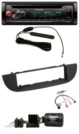 Pioneer USB DAB Lenkrad Bluetooth CD Autoradio für Fiat 500 ab 2007 schwarz