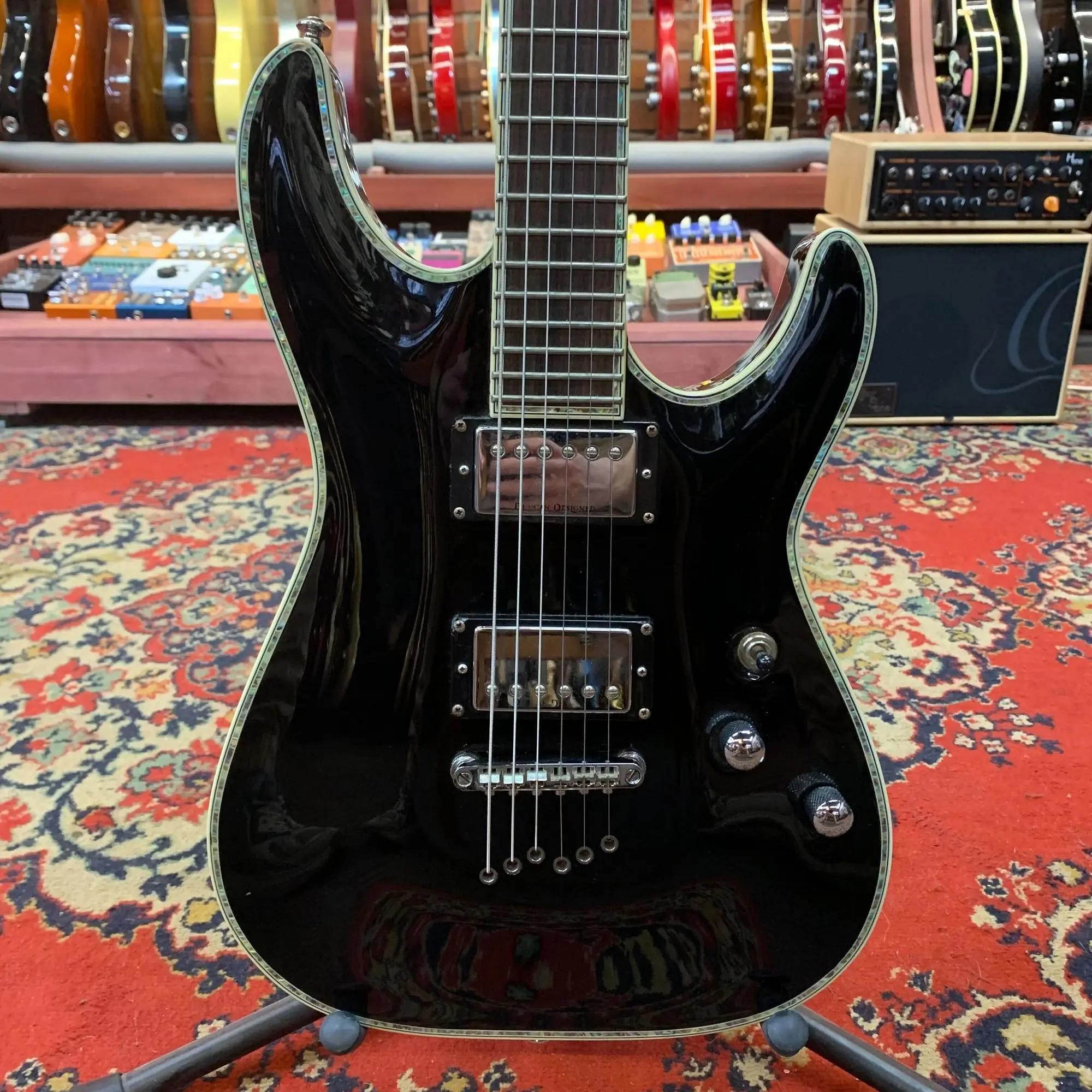 Электрогитара Schecter C-1 Elite Black HH Korea 2000s