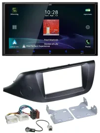 Автомагнитола JVC 2-DIN, USB, Bluetooth, DAB, MP3 для Kia Ceed (с 2012), черный