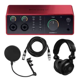 Звуковая карта внешняя Focusrite Scarlett 4i4 4th Gen 4x4 USB (набор)