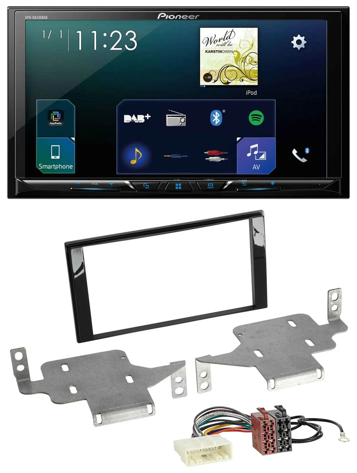 Автомагнитола Pioneer 2DIN, Bluetooth, USB, DAB, для Nissan Juke (с 2014)