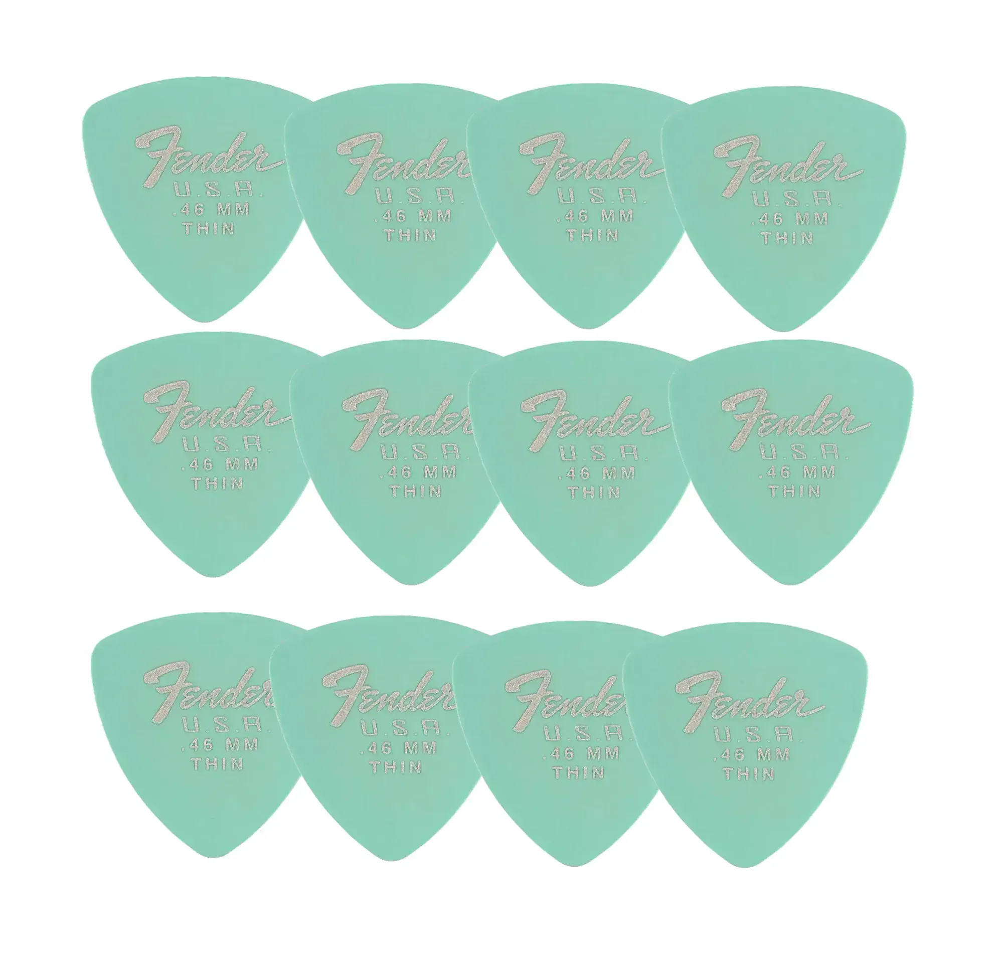Медиаторы Fender Dura-Tone 346 Daphne Blue 0.46 (12 штук)