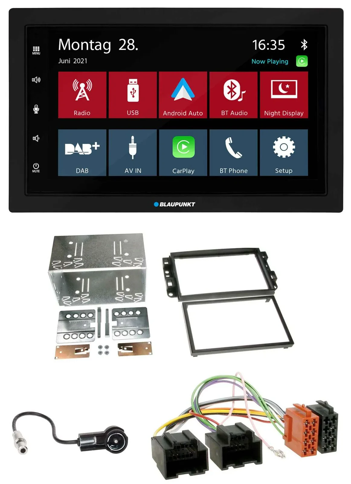 Blaupunkt MP3 Bluetooth DAB 2DIN USB Autoradio für Chevrolet Aveo Epica Captiva