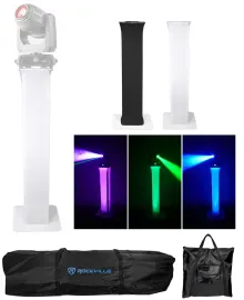 (1) Totem Light Stand w/Black+White Scrims For Chauvet Intimidator Hybrid 140SR