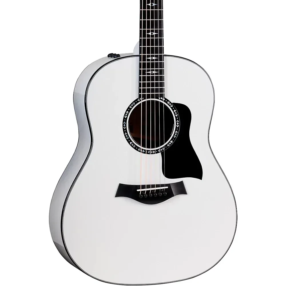 Taylor Custom Torrefied Spruce-Mahogany Grand Pacific A/E Guitar Pearl White