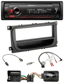 Pioneer Lenkrad USB DAB Bluetooth Autoradio für Ford C-Max Galaxy Focus ab 07 sc
