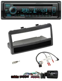 Kenwood Lenkrad Bluetooth DAB USB CD Autoradio für Ford Focus Escort Fiesta schw
