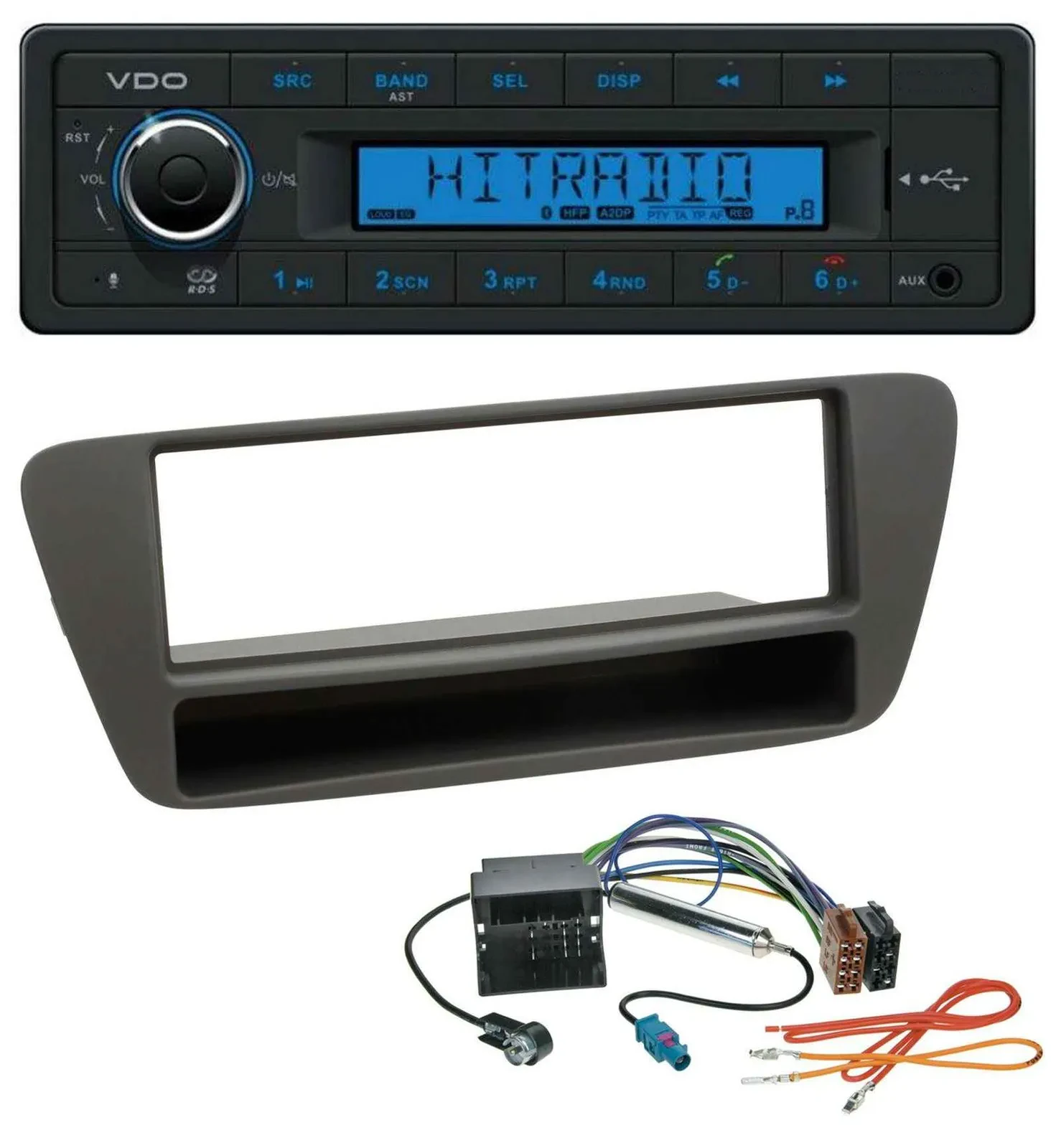 VDO AUX Bluetooth USB MP3 Autoradio für Audi Q3 (8U, 2011-2018)