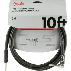 Инструментальный кабель Fender Professional Series Straight/Angle 10' Black
