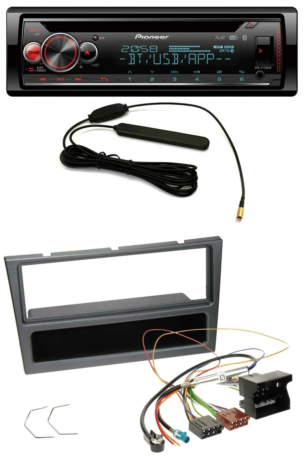 Pioneer USB DAB MP3 Bluetooth CD Autoradio für Opel Corsa C Meriva Vectra C Sign