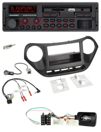 Blaupunkt SD Lenkrad USB Bluetooth DAB Autoradio für Hyundai i10 ab 2014 schwarz