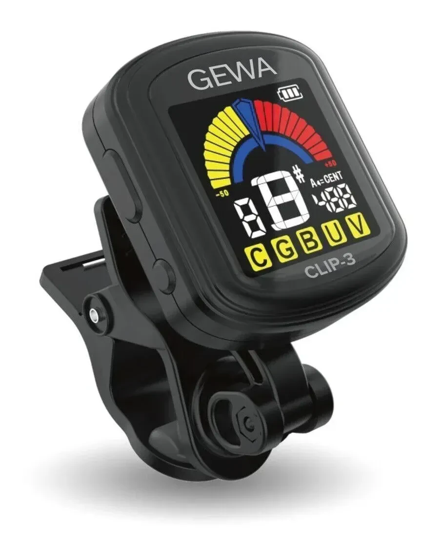 Тюнер-клипса Gewa CLIP-3 Black