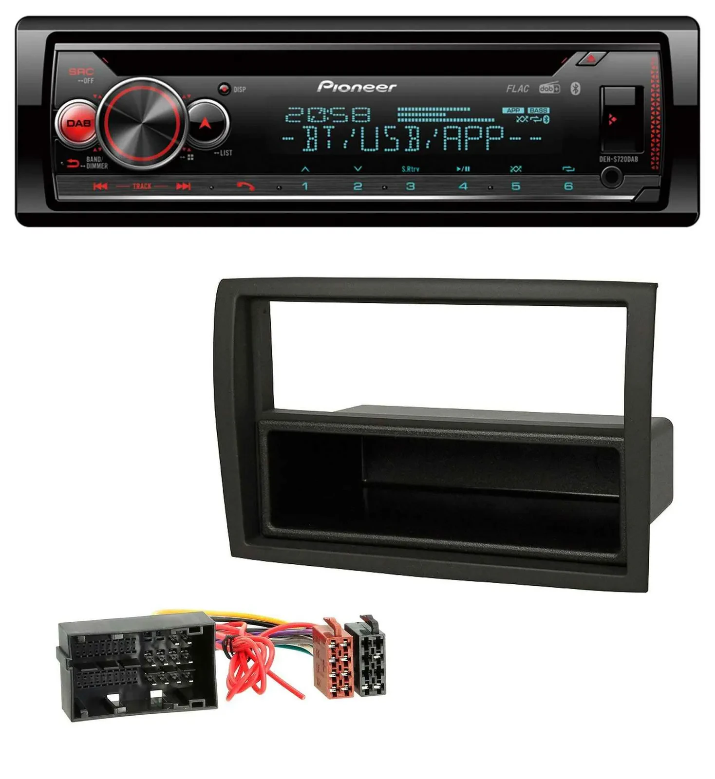 Pioneer MP3 DAB CD Bluetooth USB Autoradio für Fiat Ducato Citroen Jumper Peugeo