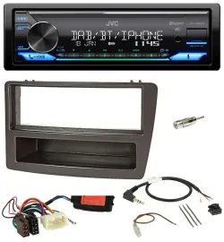 JVC Bluetooth DAB USB Lenkrad Autoradio für Honda Civic 04-06 anthrazit