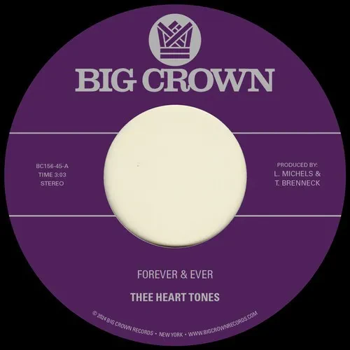 Виниловая пластинка Thee Heart Tones - Forever & Ever B/w Sabor A Mi [New 7" Vinyl]