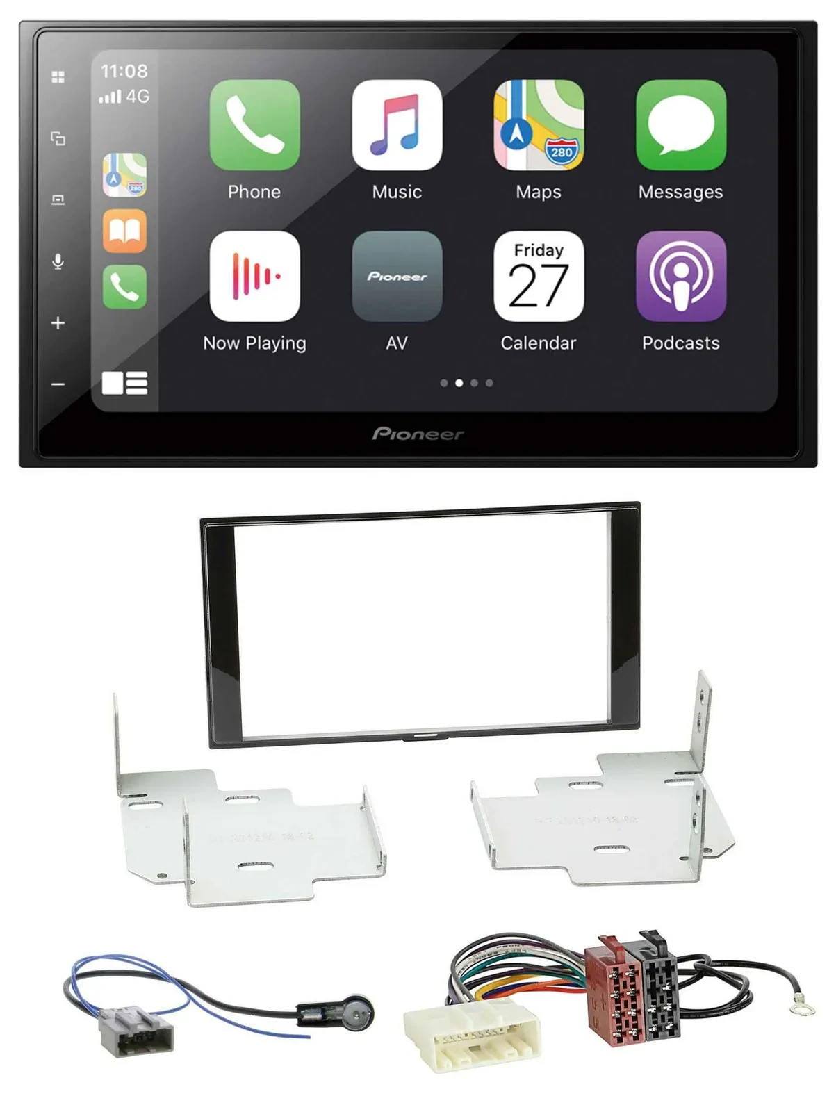 Pioneer MP3 Bluetooth DAB 2DIN USB Autoradio für Nissan Micra Note ab 2013