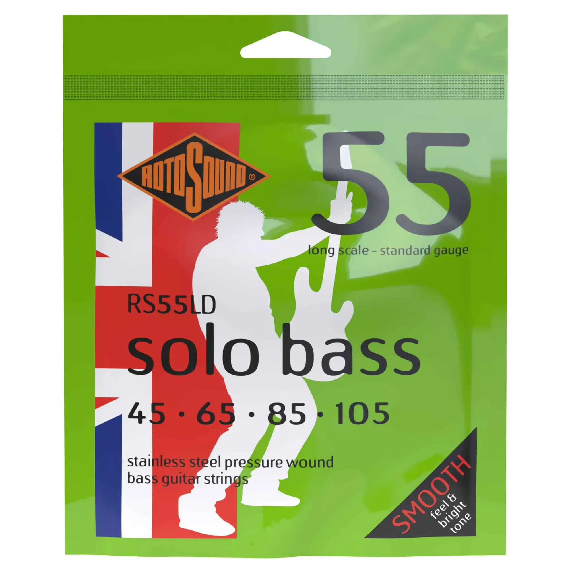 Струны для бас-гитары RotoSound RS55LD Solo Bass Stainless Steel 45-105