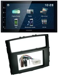 Kenwood 2DIN Bluetooth MP3 USB DAB Autoradio für Mitsubishi Pajero 2006-2014