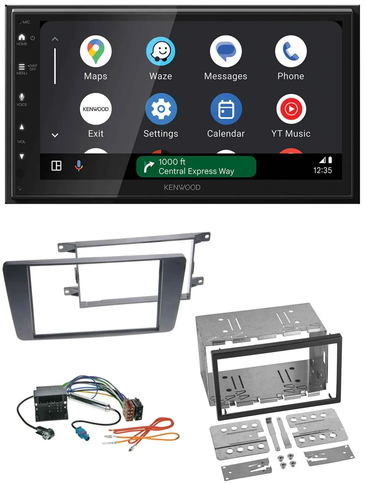 Kenwood DAB Bluetooth USB MP3 2DIN Autoradio für Skoda Octavia 04-13 Scout 06-12