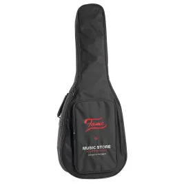 Gigbag Classic Guitar Basic 4/4, Wetterfest, Rucksack, 10mm Polster, Schwarz/Rot